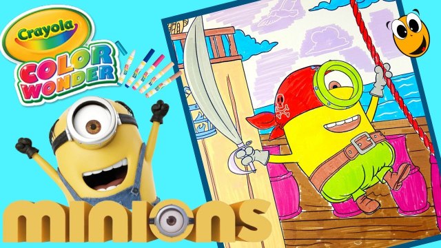 Crayola Coloring book Magic Markers Coloring Stuart Minion rotuladores mágicos ❤ KOKI DISNEY TOYS
