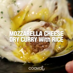 Cookat - -Mozzarella Cheese Dry Curry With Rice- Cheese makes...