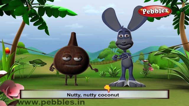 Coconut | 3D animated nursery rhymes for kids with lyrics | popular Vegetables rhyme for kids | Coconut song | Vegetables songs | Funny rhymes for kids | cartoon | 3D animation | Top rhymes of Vegetables for children