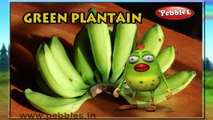 Green Plantain | 3D animated nursery rhymes for kids with lyrics  | popular Vegetables rhyme for kids | Green Plantain song  | Vegetables songs | Funny rhymes for kids | cartoon  | 3D animation | Top rhymes of Vegetables for children