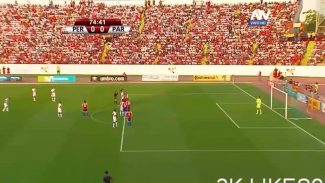 1-0 Paolo Guerrero SUPER Goal HD - Peru vs Paraguay 08.06.2017 (Full Replay)