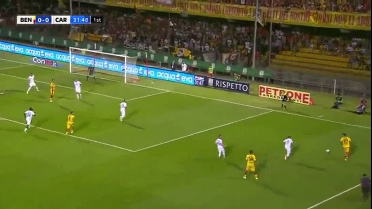 George Puscas (Benevento) goal against Carpi (1-0)
