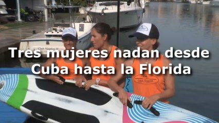 Tres mujeres nadan desde Cuba hasta la Florida