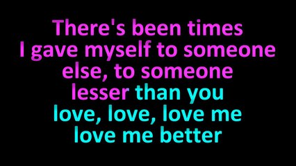 James Blunt - Love me better KARAOKE / INSTRUMENTAL