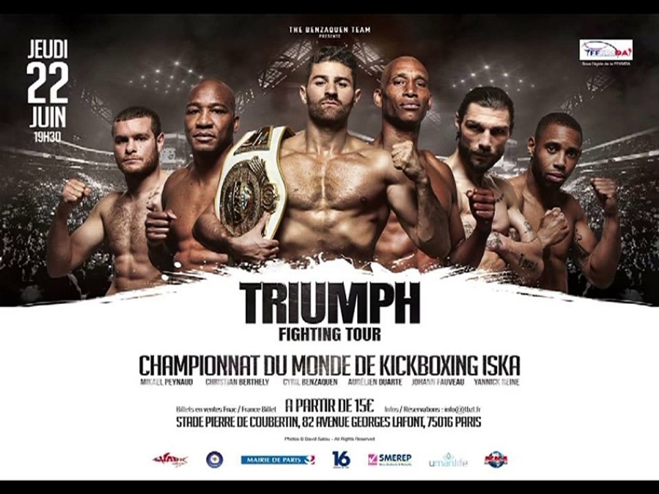 Cyril BENZAQUEN près pour le TRIUMPH FIGTHING TOUR 22 juin 2017 PARIS