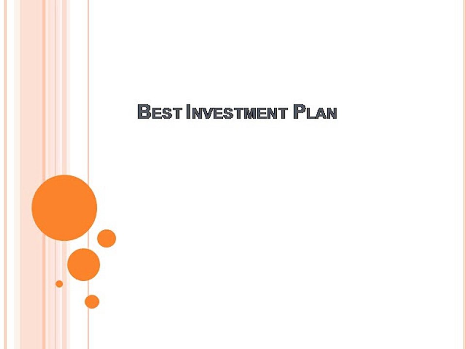 Best Investment Plan - Best guide to investment options