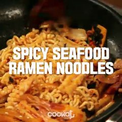 Cookat - -Spicy Seafood Ramen Noodles- This recipe will make you...