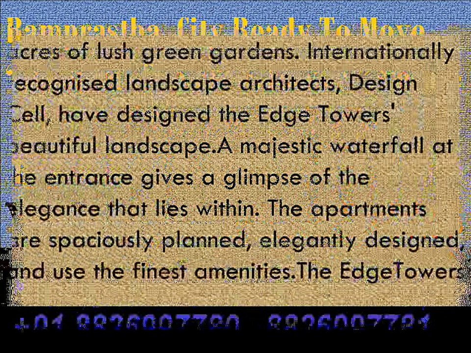 The Edge Tower Ready To Move Project 2,3,4 BHK Hot Deal In Vaibhav Realtors Sector 37D Gurgaon 882699778