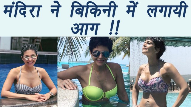Mandira Bedi looks SIZZLING HOT in Bikini; Watch here | FilmiBeat