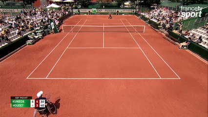 Roland-Garros 2017 : Houdet revient à un set partout (6-4, 4-6)