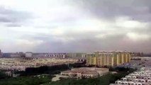 Time-lapse footage of sandstorm hitting northern China