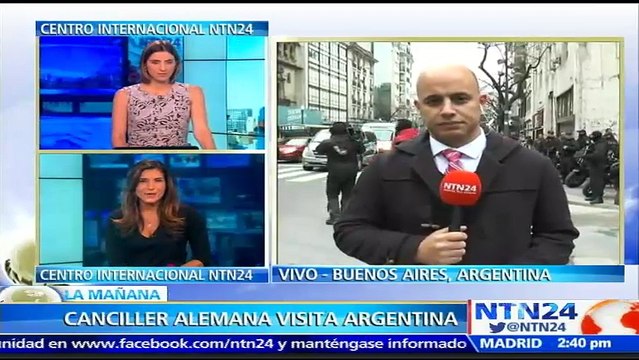 Angela Merkel se reúne con el presidente Mauricio Macri en Argentina para relanzar relaciones bilaterales con Alemania