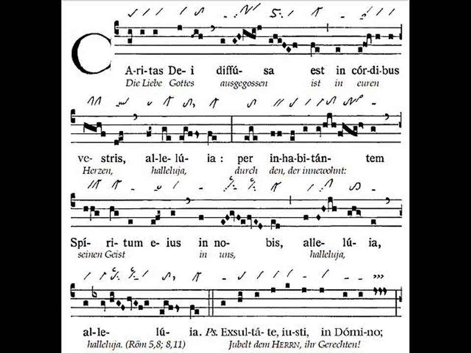 Introitus Caritas Dei, Sanctissimae Trinitatis (Sainte Trinité)