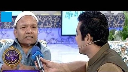 Junaid Jamshed Help Javed Kodu in Shane Ramzan Show