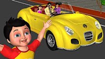 Driving in My Car Song _ We Are Going in Our Car - 3D Nursery Rhymes