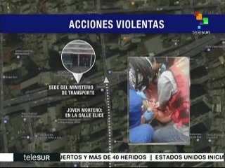 Joven venezolano muere por arma artesanal en protesta opositora