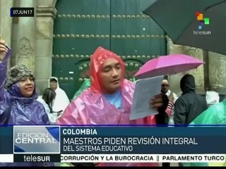 Colombia: docentes exigen una ley que destine más recursos al sector