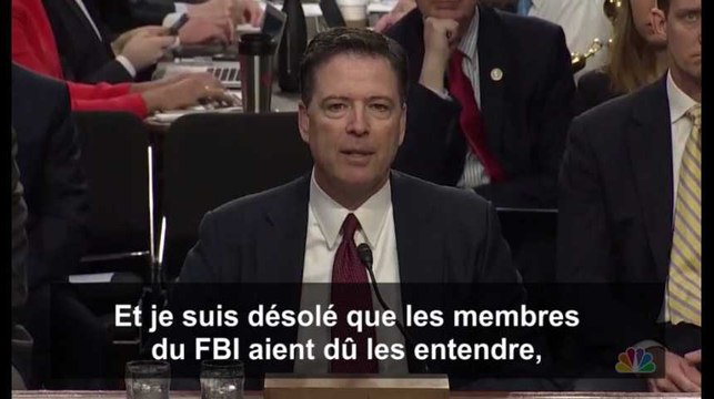 Comey dénonce les mensonges de la Maison-Blanche: les moments forts de son audition au Sénat