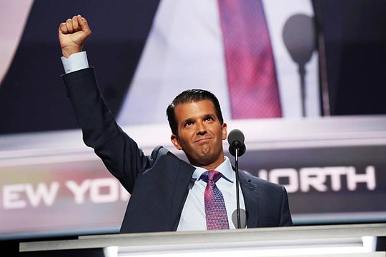 Donald Trump hasn't tweeted about Comey yet but Donald Jr. has