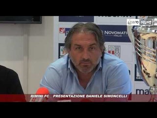 Скачать видео: Icaro Sport. Rimini FC: la presentazione di Daniele Simoncelli