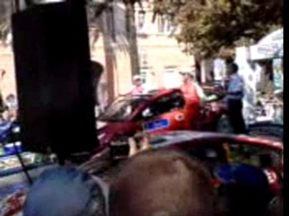 Tour de Corse 2007 Sébastien Loeb - Citroën C4 WRC Podium