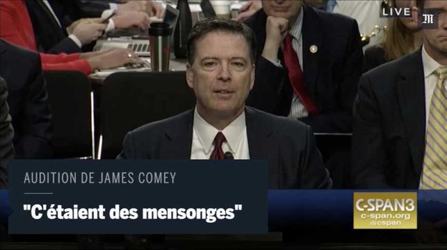L’ancien directeur du FBI James Comey accuse Trump d’avoir menti après son limogeage
