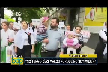 Rusia: escándalo por declaraciones “machistas“ de Vladimir Putin