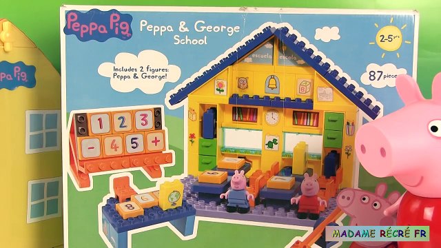 Peppa Pig Salle de Classe Ecole Jeu de Construction Jouets pour Enfants