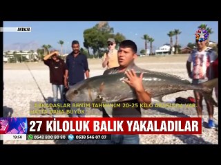 27 kiloluk dev Kuzu balığını yakalayıp sonra da denize saldılar