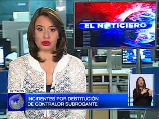 Incidentes por destitución del Subcontralor General Dr. Pablo Celi