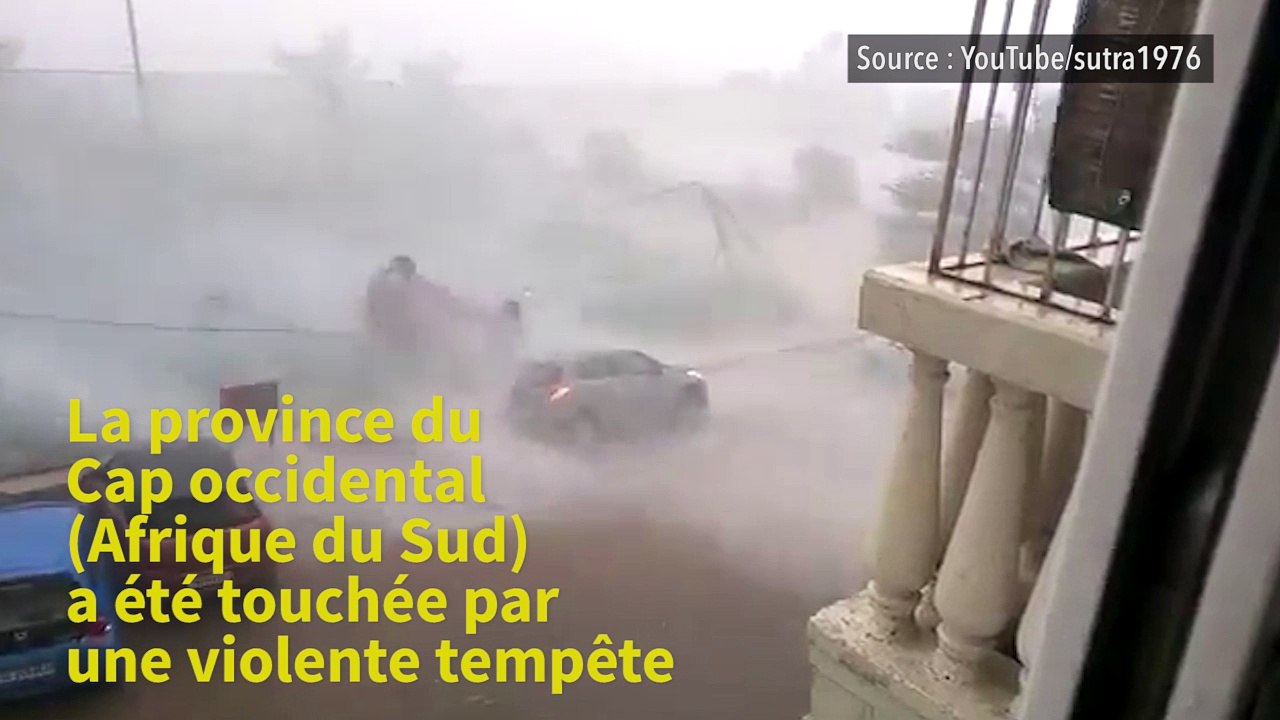 Afrique du Sud : les images impressionnantes de la tempête qui a touché la région du Cap