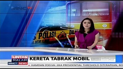 Kereta Tabrak Mobil di Pariaman