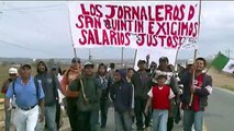 Jornaleros en Baja California exigen fin a la explotación