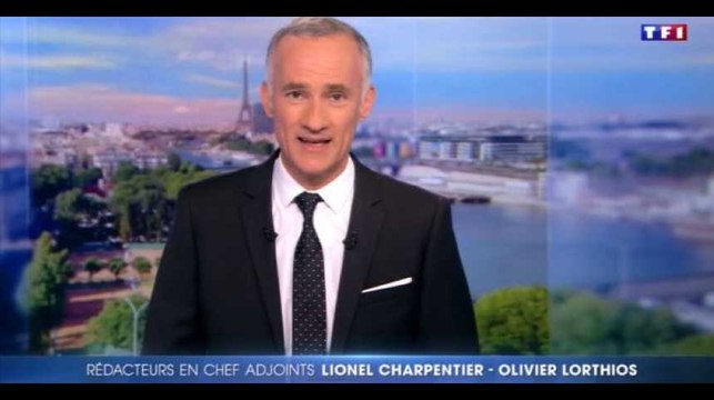 Gilles Bouleau salue le départ de David Pujadas à la fin du JT de 20H de TF1 (Vidéo)