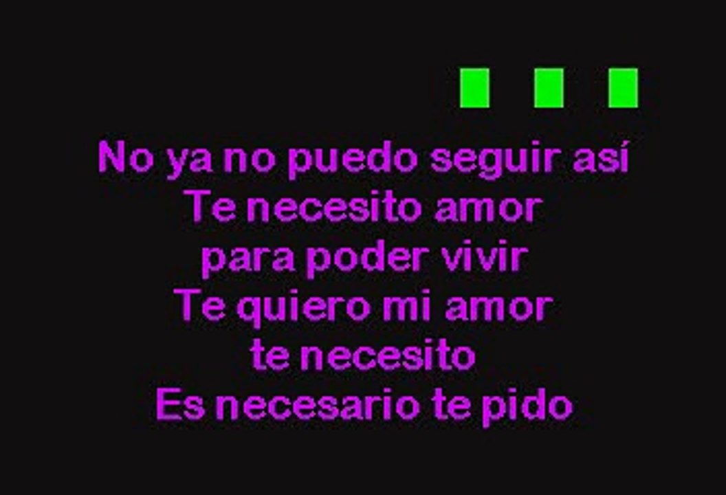Los Temerarios - Te Hice Mal (Karaoke)