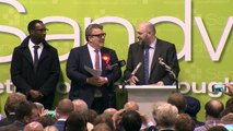 Tom Watson slams Theresa May in victory speech