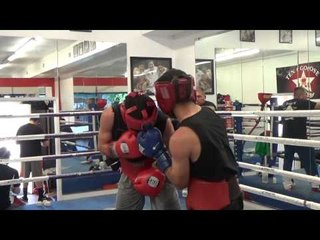 Download Video: sparring at goossen gym finishing sparring hard - EsNews boxing