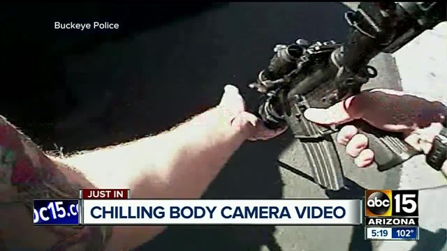 Newly released body camera video shows Buckeye police shooting standoff