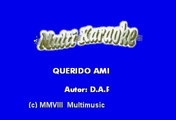 K-Paz De La Sierra - Querido Amigo (Karaoke)
