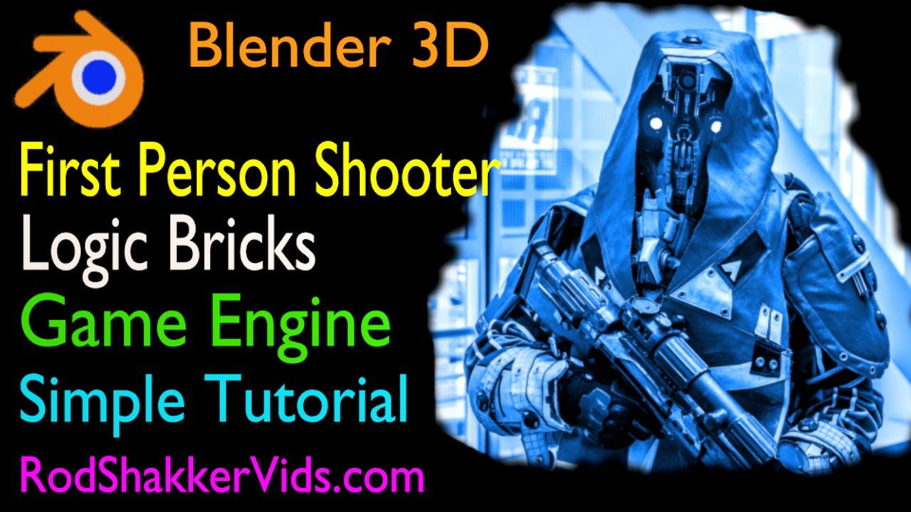 blender 3D First Person Shooter Game Tutorial - Video 1 Basic Movement ...