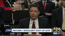 Senator John McCain asks ‘odd’ questions during Comey testimony