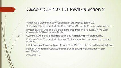 Passed Cisco CCIE 400-101 Exam with 960