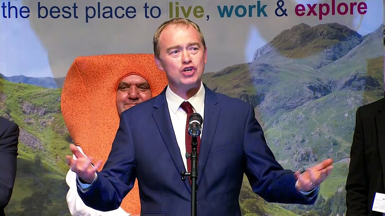 Tim Farron re-elected MP for Westmorland and Lonsdale