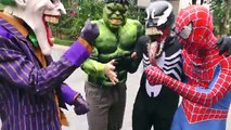 Spiderman SAW Tiger AMBUSH! Superheroes Fun Venom Joker Hulk Children Action Movies Animals