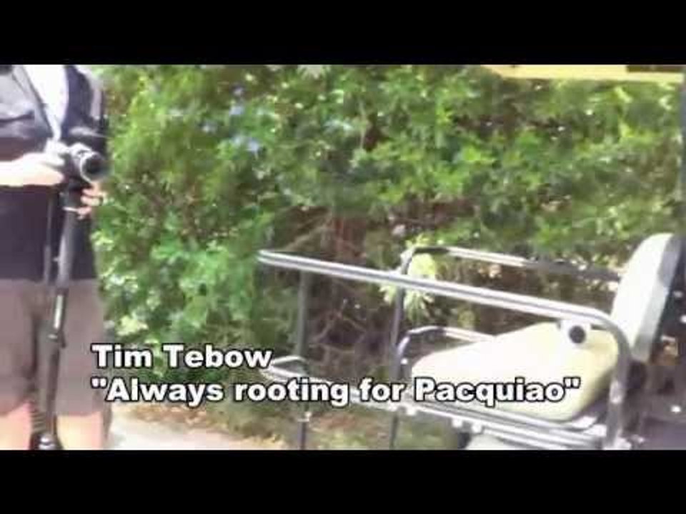 Tim Tebow: Always With Manny Pacquiao - esnews boxing