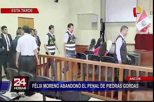 Félix Moreno abandonó esta tarde el penal Piedras Gordas