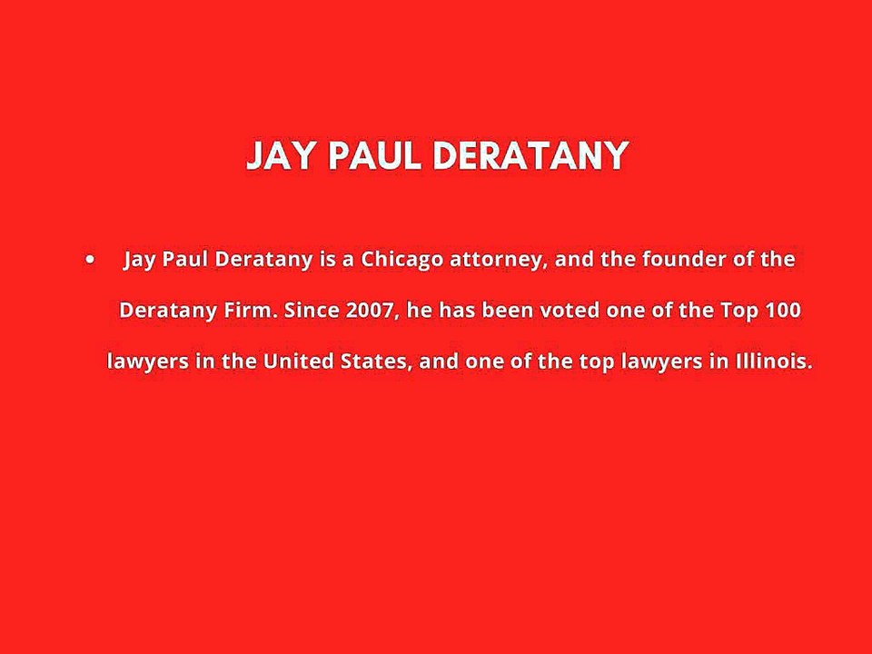 Jay Paul Deratany The Largest Settlement