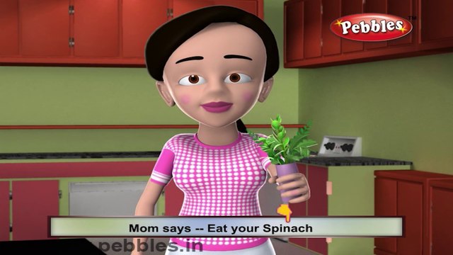 Spinach | 3D animated nursery rhymes for kids with lyrics | popular Vegetables rhyme for kids | Spinach song | Vegetables songs | Funny rhymes for kids | cartoon | 3D animation | Top rhymes of Vegetables for children