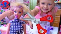Bad Baby - How to Cut Barbie Doll Hair – Barbie Hair Cut | Плохая девочка постригла Куклу Барби