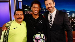 Neymar Jr attempts a terrifying shot from our roof on Jimmy Kimmel Live!